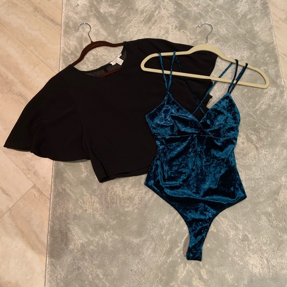 Forever 21 Tops - Forever XXI Black Crop Top & Bodysuit Bundle